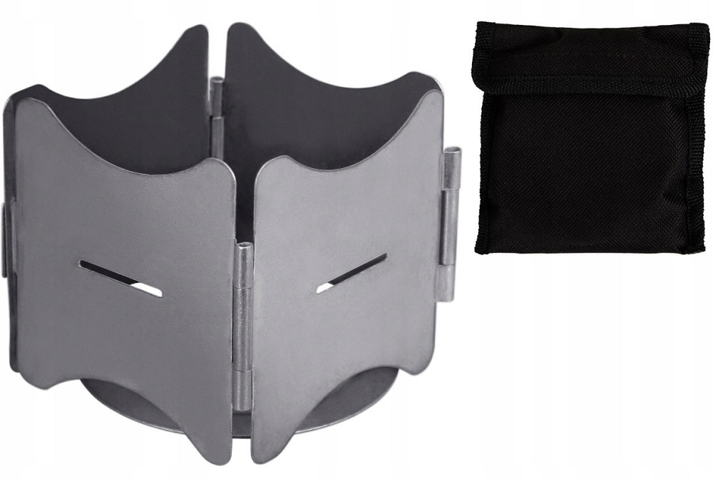 Туристична Складана Плита 8х8 см із чохлом Mil-Tec від Sturm (14918000) Нержавіюча сталь Нововолинськ - фото 1