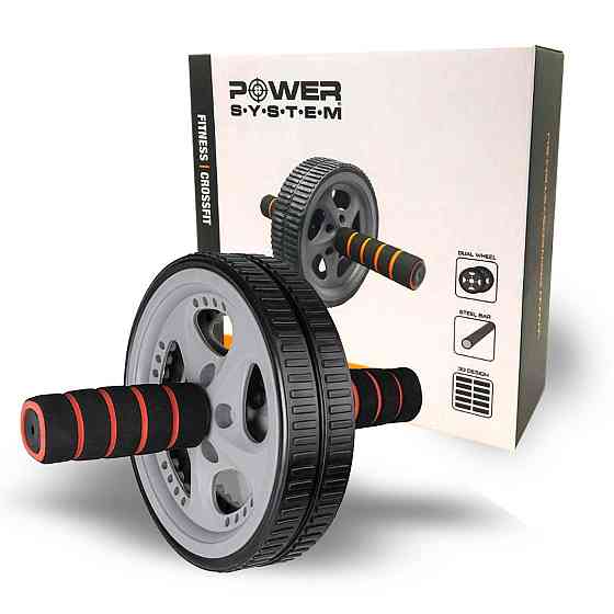 Колесо для преса Power System PS-4006 Power Ab Wheel Grey/Black Каменское
