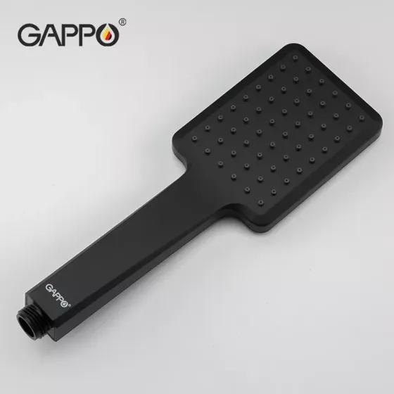 Смеситель для ванны GAPPO G3207-6 с душевым гарнитуром, черный Киев