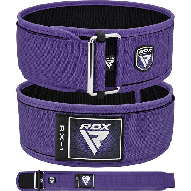 Пояс для важкої атлетики RDX RX1 Weight Lifting Belt Purple XS Кам'янське - фото 2