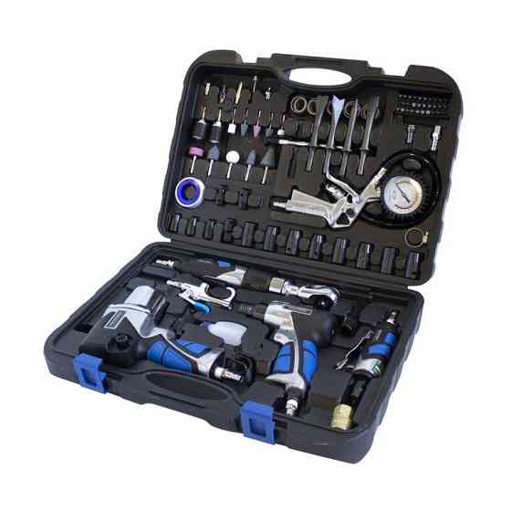 Набір інструментів. з аксесуарами57пр(гайковерт-1/2", 650н/м, пневмозач.маш.-6мм, 25000об/хв, пневмо Одеса