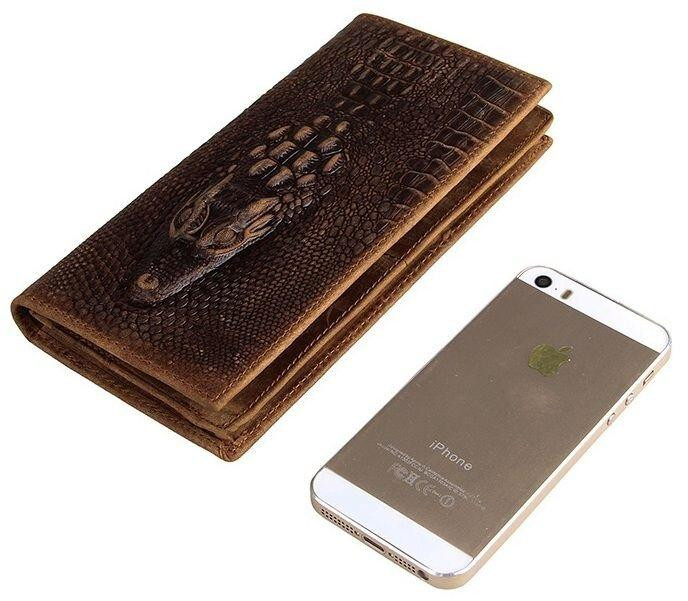 Купюрник чоловічий Vintage 14381 шкіряний Коричневий Київ - фото 2