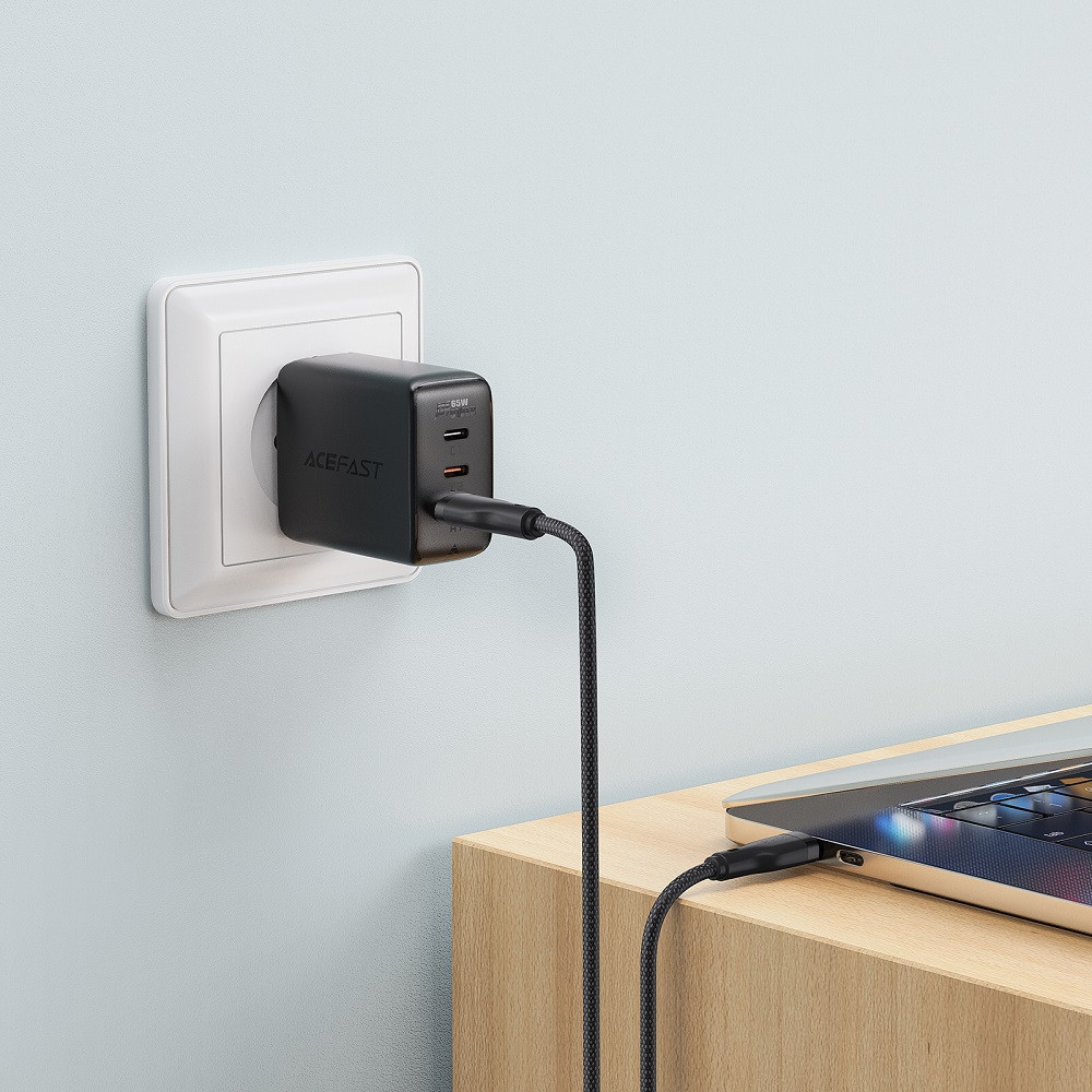 Кабель ACEFAST C8-04 USB-A to USB-C charging data cable Black Київ - фото 6