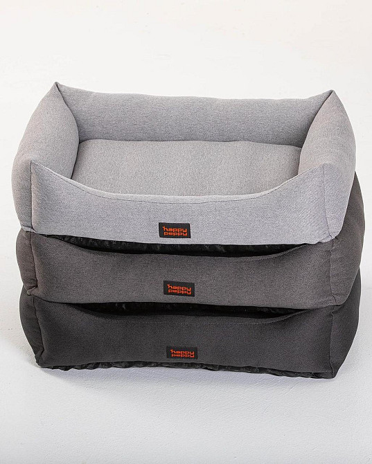 Лежак для собак и котов Happy Peppy (Хэппи Пеппи) Sofa Рогожка 45х60 см, Серый Запорожье - изображение 4