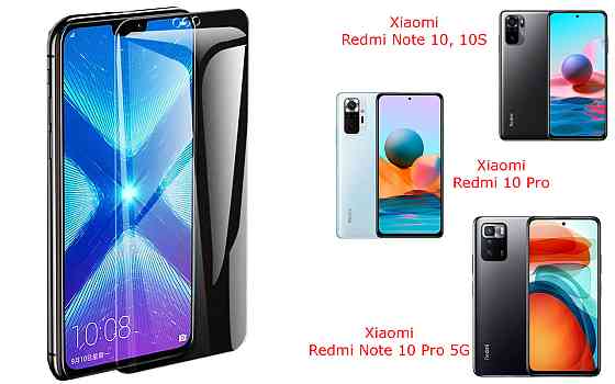 Защитное стекло NeoGlass для Xiaomi Redmi Note 10, 10S, 10 Pro, 10 Pro 5G – ультрапрозрачное и устойчивое Киев