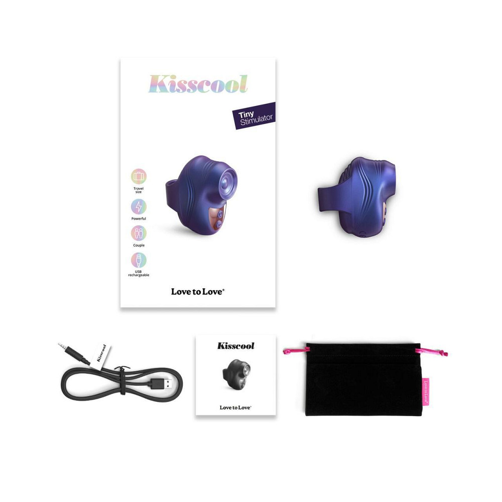 Вибратор на палец Love To Love KISSCOOL - IRIDESCENT INDIGO Sex Aura Киев - изображение 4