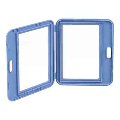 Бейдж Buromax горизонтальний, 101 х 80 мм, PP+PVC, синьо-сірий (BM.5415-95) Вінниця