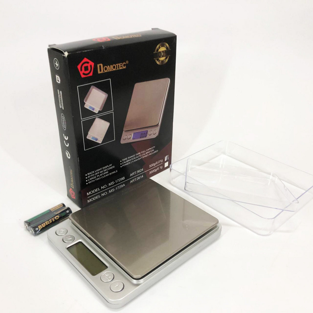 Ваги лабораторні ювелірні Domotec MS-1729B 500 г, Компактні електронні ваги для ювелірів ZC-10 Львів - фото 12