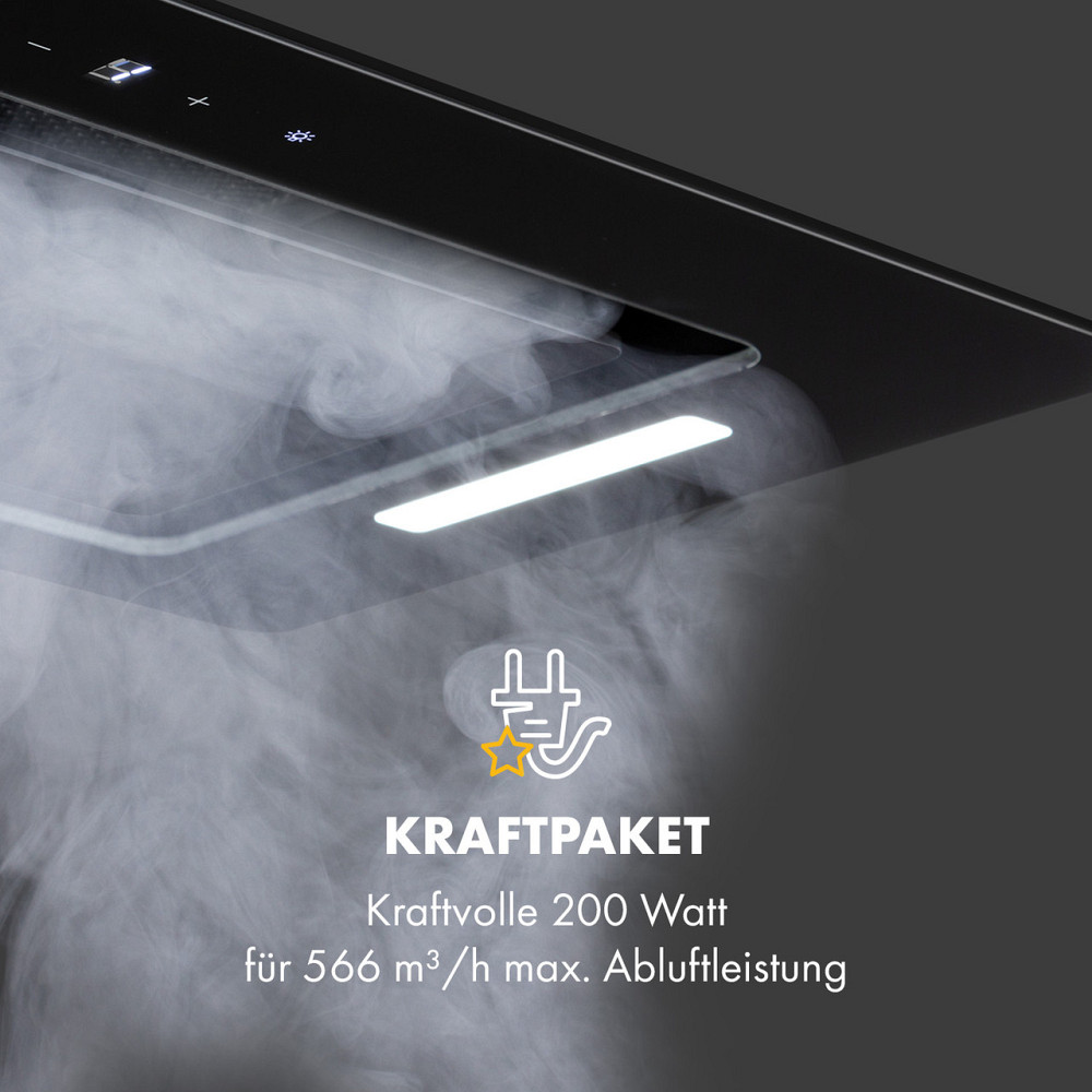 Модуль вентилятора вытяжки Hektor Eco 52 см 566 м³/ч сенсорное стекло черный черный (Германия, читать Ровно - изображение 3