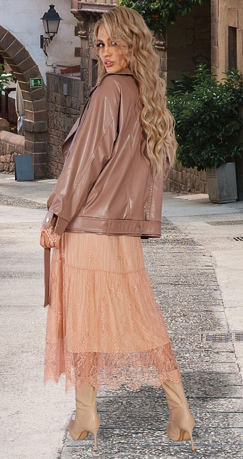 Шкіряна куртка OVERSIZE Київ - фото 3