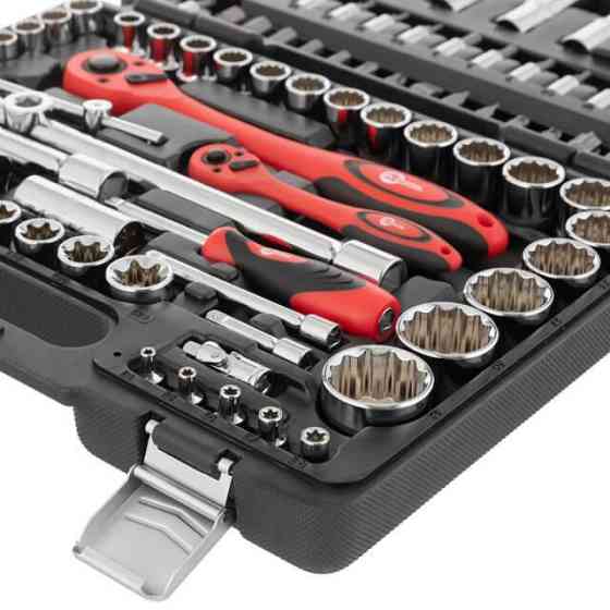 Набір інструментів INTERTOOL 1/2 "& 1/4", 108од., ET-6109, Cr-V Універсальний набір з хром-ванадієвої сталі Львів