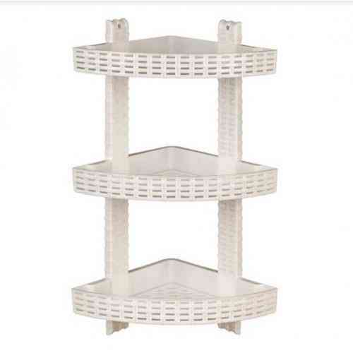 Полка для ванной Ротанг угловая (белая, бежевая) Харьков