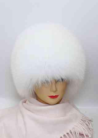 Шапка хутряна жіноча з песця Шарлотта Білий Харків