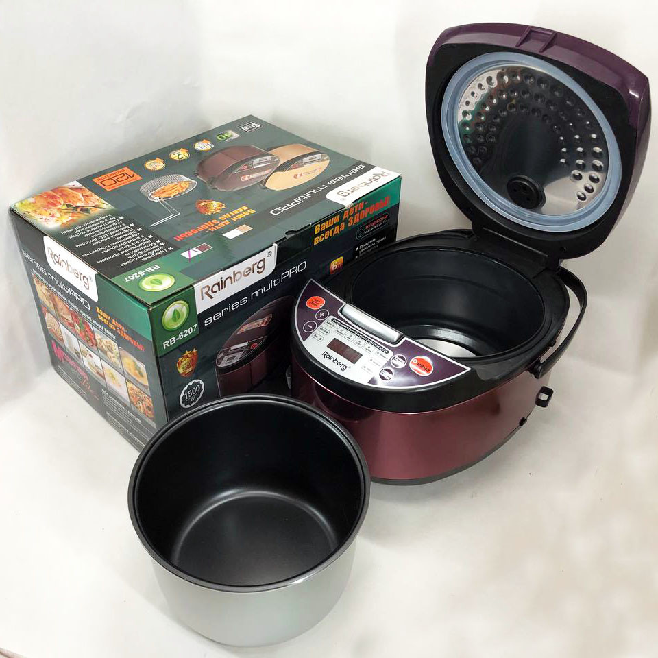 Бытовая мультиварка пароварка Rainberg, Мультиварка топ, Скороварка многофункциональная PO-36 Львов - изображение 6