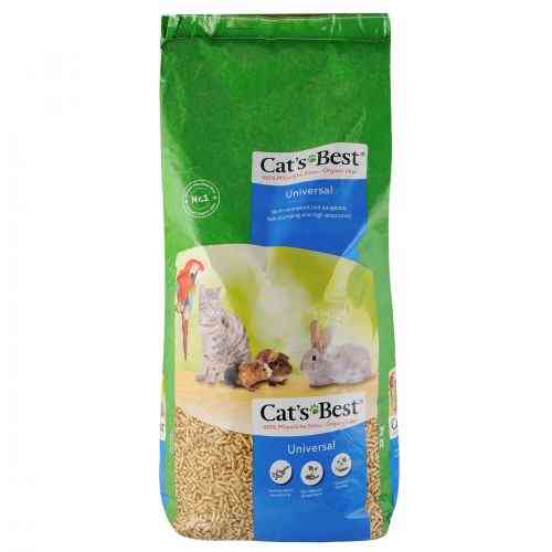 Наполнитель Cat’s Best для домашних животных Universal деревянный 40 л / 22 кг Киев