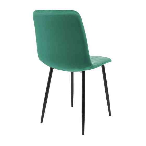 Стілець крісло м'який GarretDesign U Malcolm 26 чорні ніжки Зелений Київ