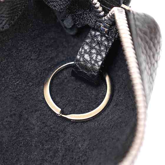 Шкіряна ключниця унісекс Shvigel 16536 Чорний Київ