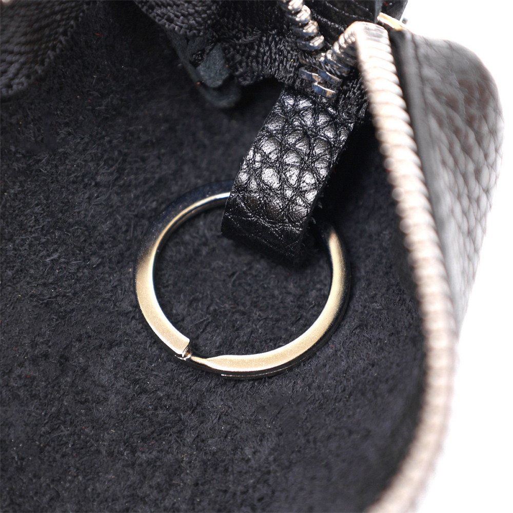 Шкіряна ключниця унісекс Shvigel 16536 Чорний Київ - фото 6