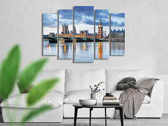 Модульна картина Лондон Міст Art-311_5 ( 80х118см ) Київ