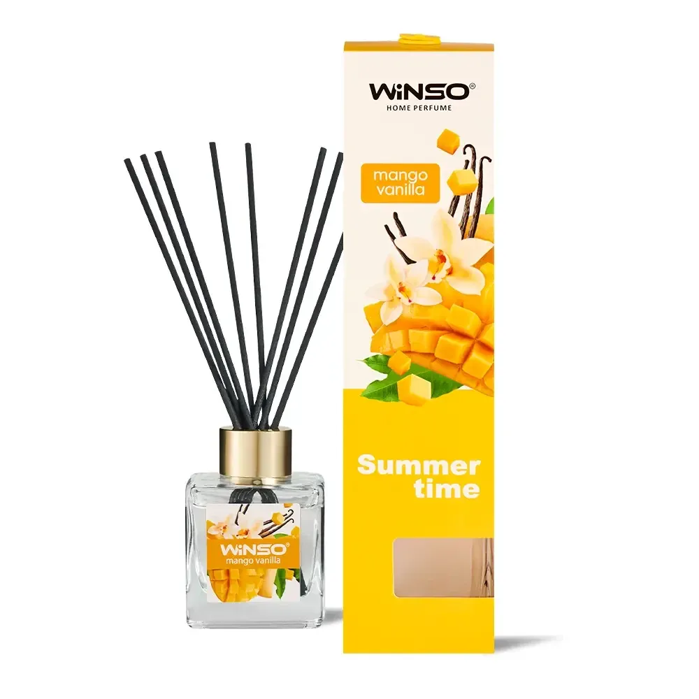 Аромадиффузор с палочками WINSO 539990 – серия Summer Time, аромат Vanilla Ковель - изображение 1