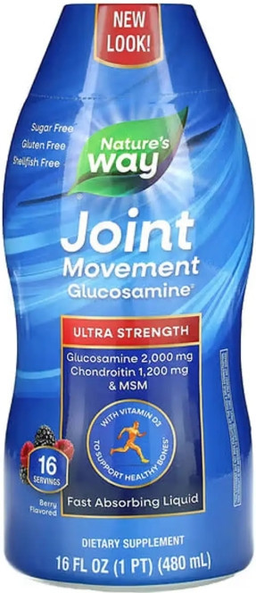 Глюкозамин для суставов Nature's Way Joint Movement Glucosamine 480 мл ягоды Киев - изображение 1