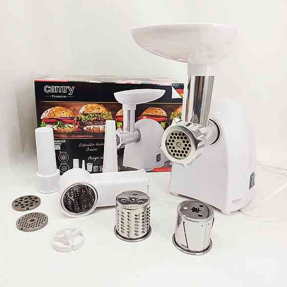 Электрическая настольная мясорубка с насадками, Мощная бытовая кухонная электромясорубка для дома VO-69 Львов