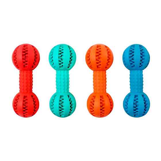 Игрушка резиновая массажная Гантель 5 * 13,5 см ER140 ZooMax Киев