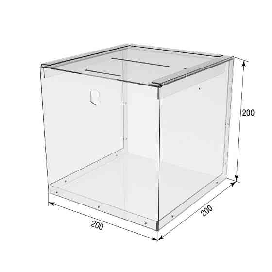 Скринька для пожертвувань EKOSTAR із замком 200х200х200 Київ