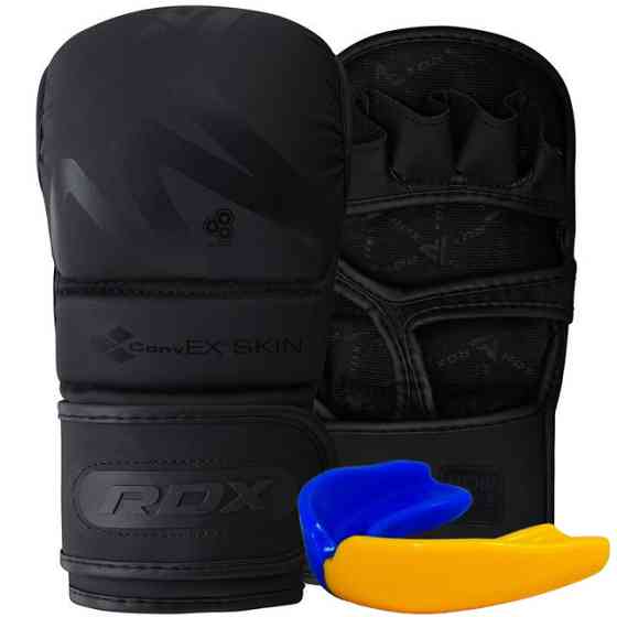 Рукавиці для ММА (Греплінгові рукавички) RDX T15 Noir Inner Matte Black XL Каменское