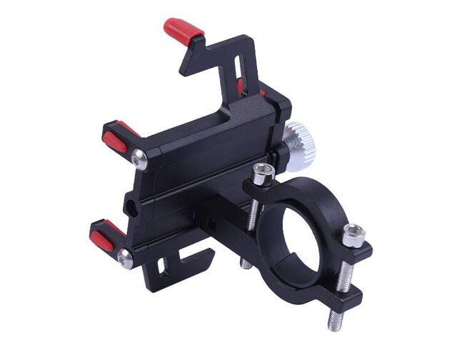 Держатель телефона HFCM-23 (крепление на руль), алюминий, красный Мукачево - изображение 3