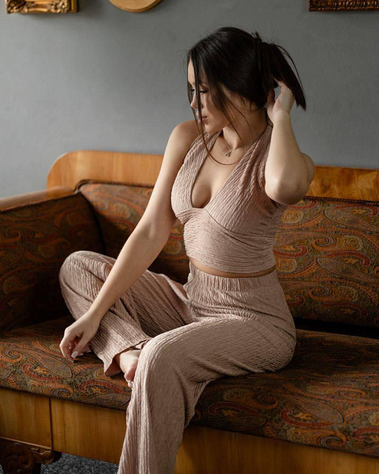 Летний женский костюм вискоза Бежевый L Харьков - изображение 4