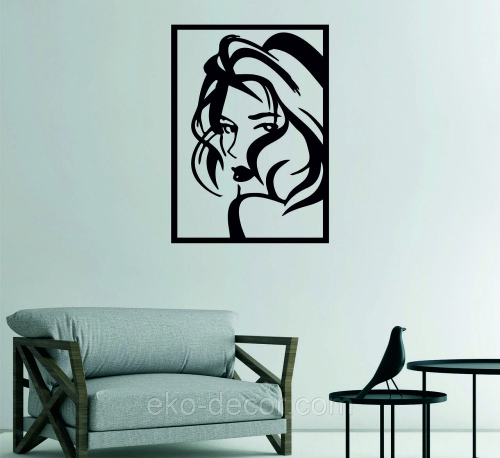 Декоративное настенное Панно «Девушка», Декор на стену 90*64 см Киев - изображение 4