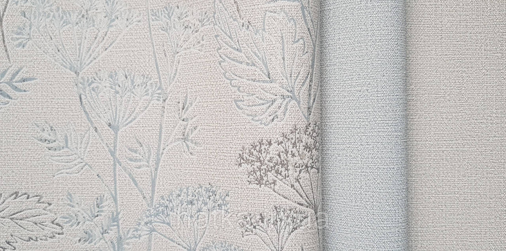 Шпалери вінілові на флізеліні Marburg Memoria 1.06х10 під старовину фігури на штукатурці сіро-бежеві зі сріблом Київ - фото 4