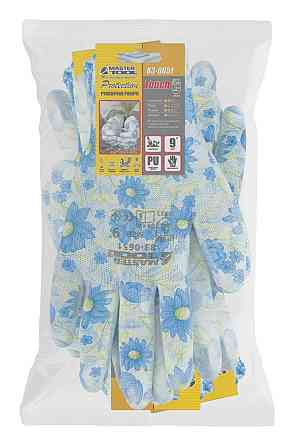 MASTERTOOL Рукавички безшовні трикотажні MASTERTOOL "Барвінок" з поліуретановим покриттям долон Коломия