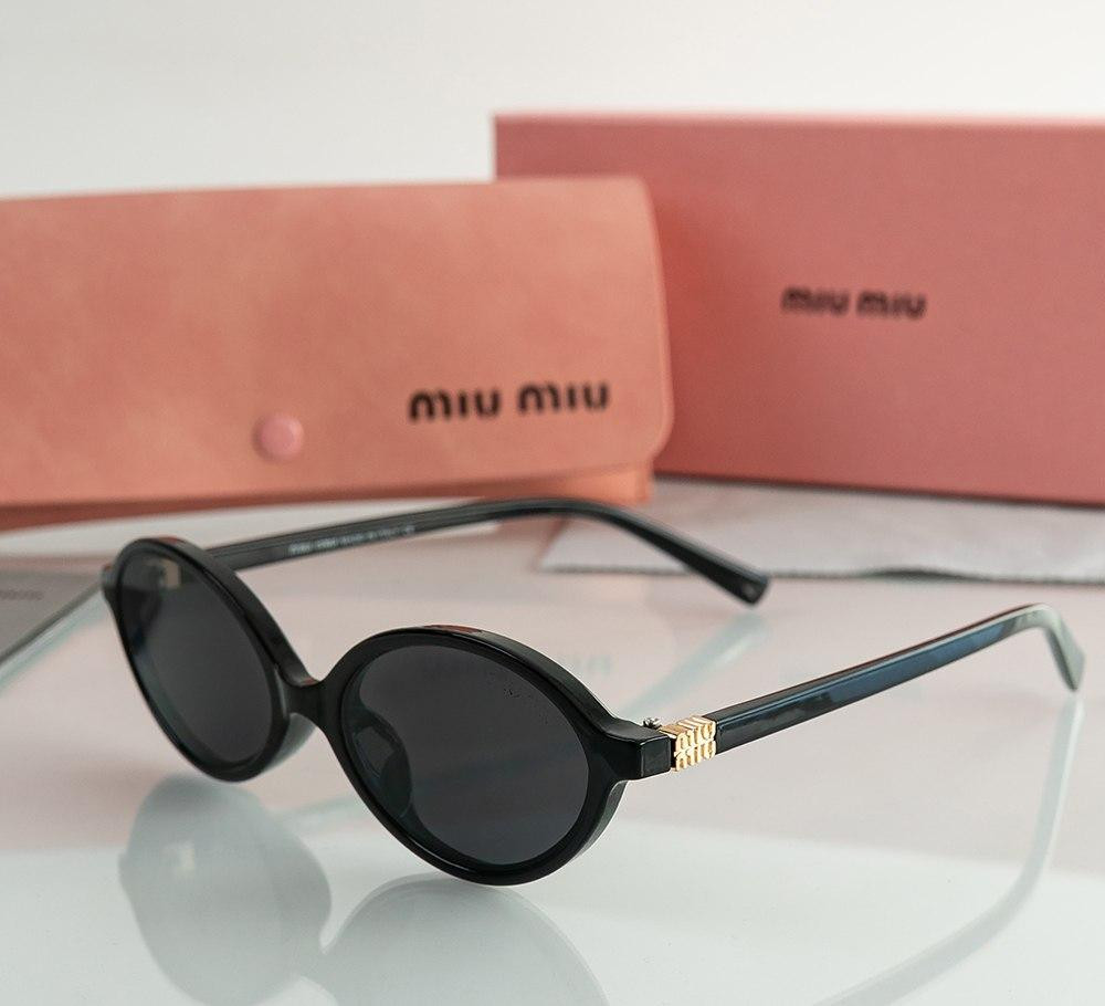 Жіночі сонцезахисні брендові окуляри Miu 2022 brown Київ - фото 1