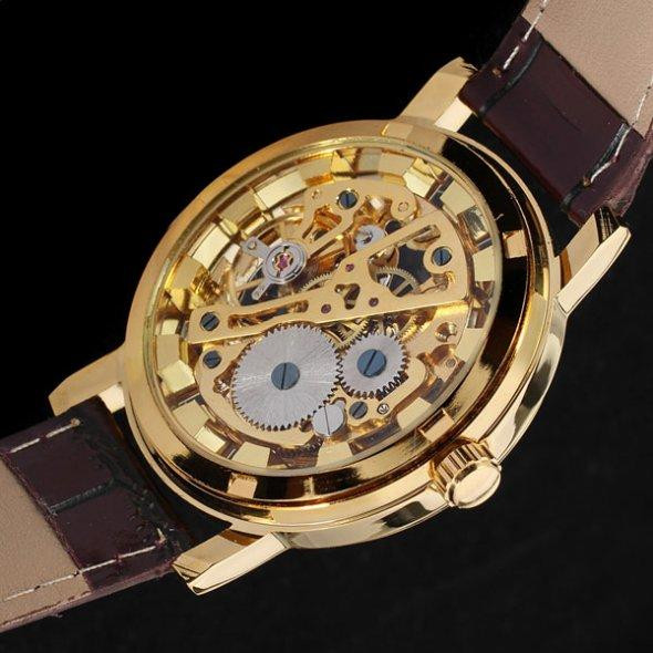 Класичний жіночий годинник Winner Gold Brown Вінниця - фото 8