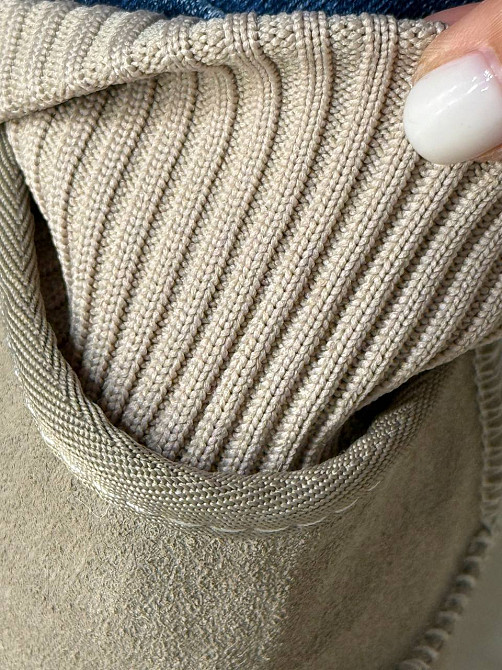 Угги женские Hengji 56-3 с манжетом носком на высокой подошве бежевые, 41, 26 см Киев - изображение 13