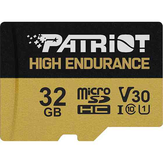 microSDHC (UHS-1 U3) Patriot High Endurance 32Gb class 10 V30 (R-95MB/s) Киев