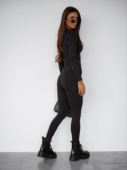 Женский стильный повседневный костюм из микродайвинга Одесса - изображение 2