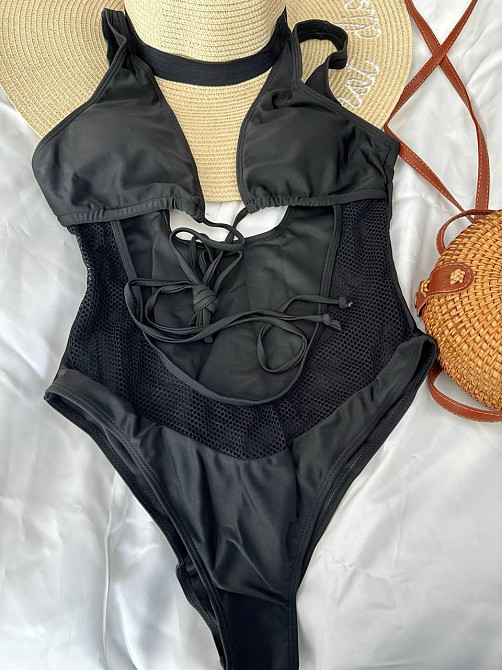 Купальник женский цельный Черный S Харьков - изображение 3