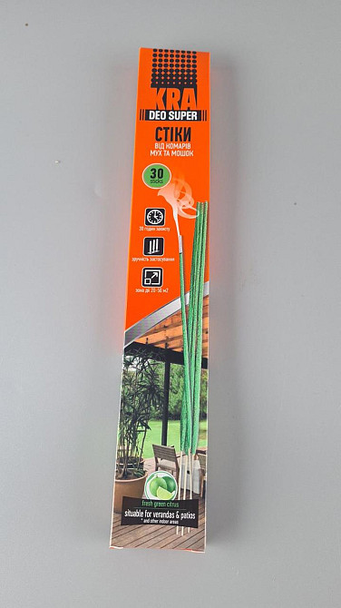 Біозахист Палички KRA від комарів (1 пачка) Харків - фото 4