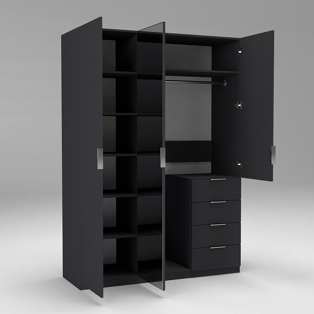 Шафа Крістал 2, Антрацит, 1500х520х2100 Львів - фото 5