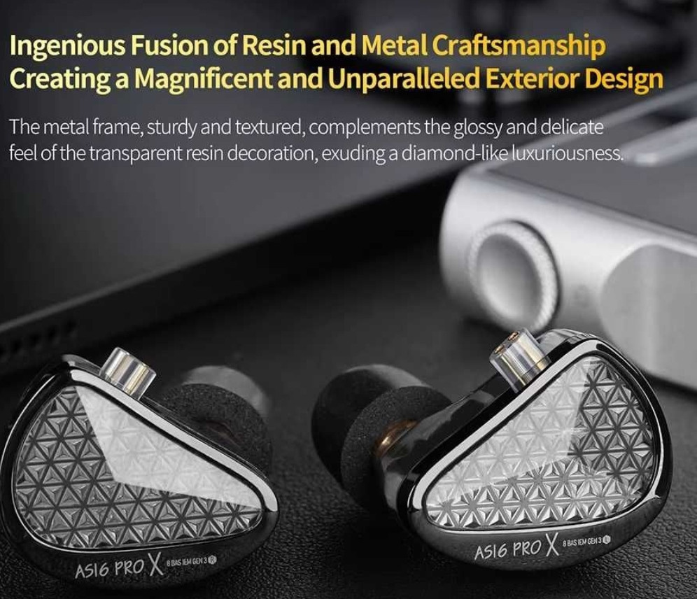 KZ AS16 Pro X] Навушники професійні арматурні моніторні. Киев - изображение 6