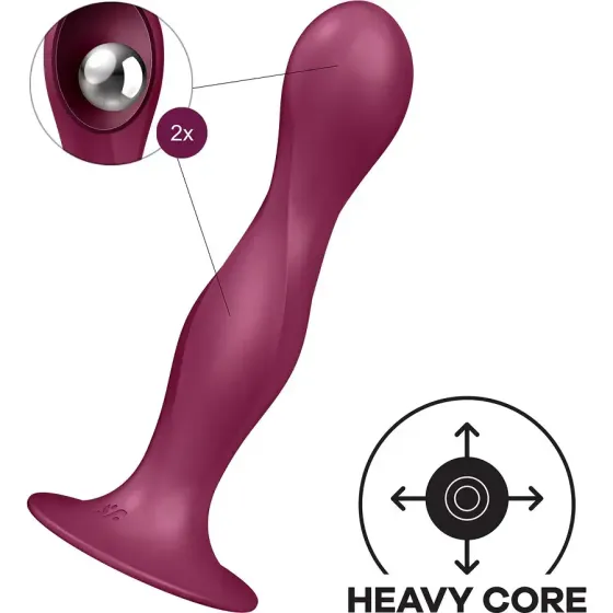 Дилдо Satisfyer Double Ball-R Red Львов