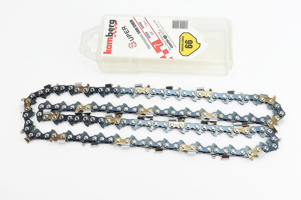 Ланцюг 3/8"-1,6mm-66зв. квад. зуб (на -18") БЛІСТЕР Київ - фото 1