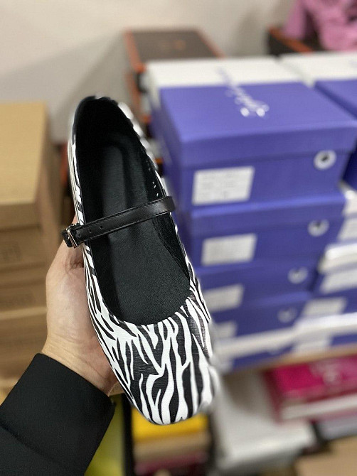 Zemira Балетки жіночі ZEMIRA зебра натуральна шкіра 38-39р. (5602) Коломыя - изображение 2