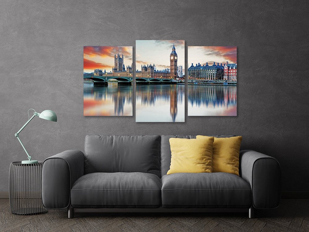 Модульная картина в гостиную / спальню   Біг-Бен   Art-728_3 70x130 см Киев - изображение 3