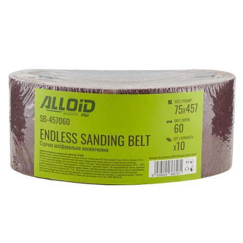 Стрічка шліфувальна нескінченна 75х457мм, зерно 60, 10шт Alloid Одеса - фото 8