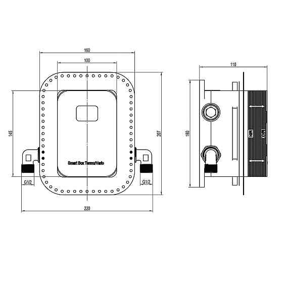 Смеситель для душа встроенный TOPAZ ODISS TO 08115-H13-BL (000021368) Киев