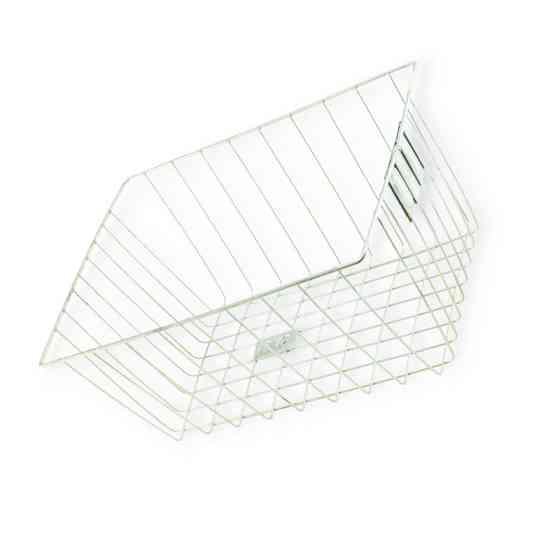 Велокорзина заддняя белая (без крепления) ХВЗ Мукачево